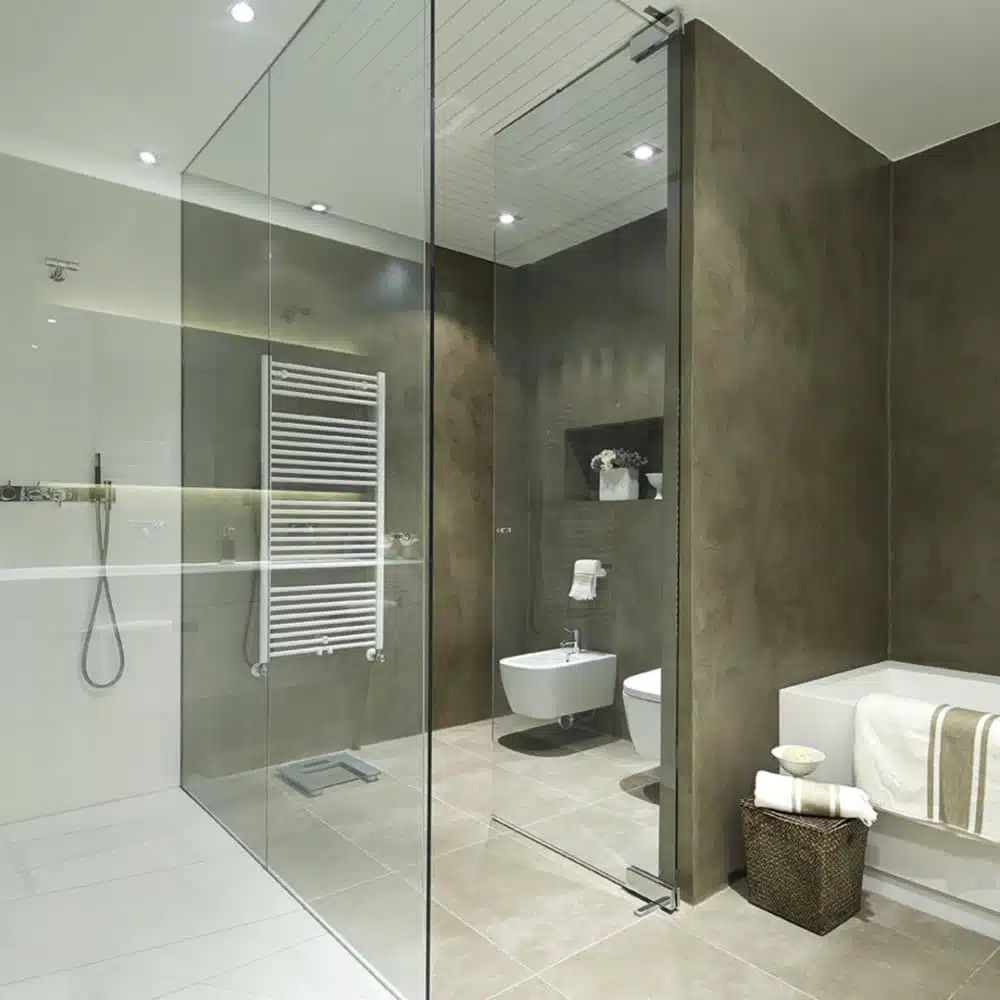 Phòng tắm thiết kế có vòi sen bồn tắm - Trọng Interior