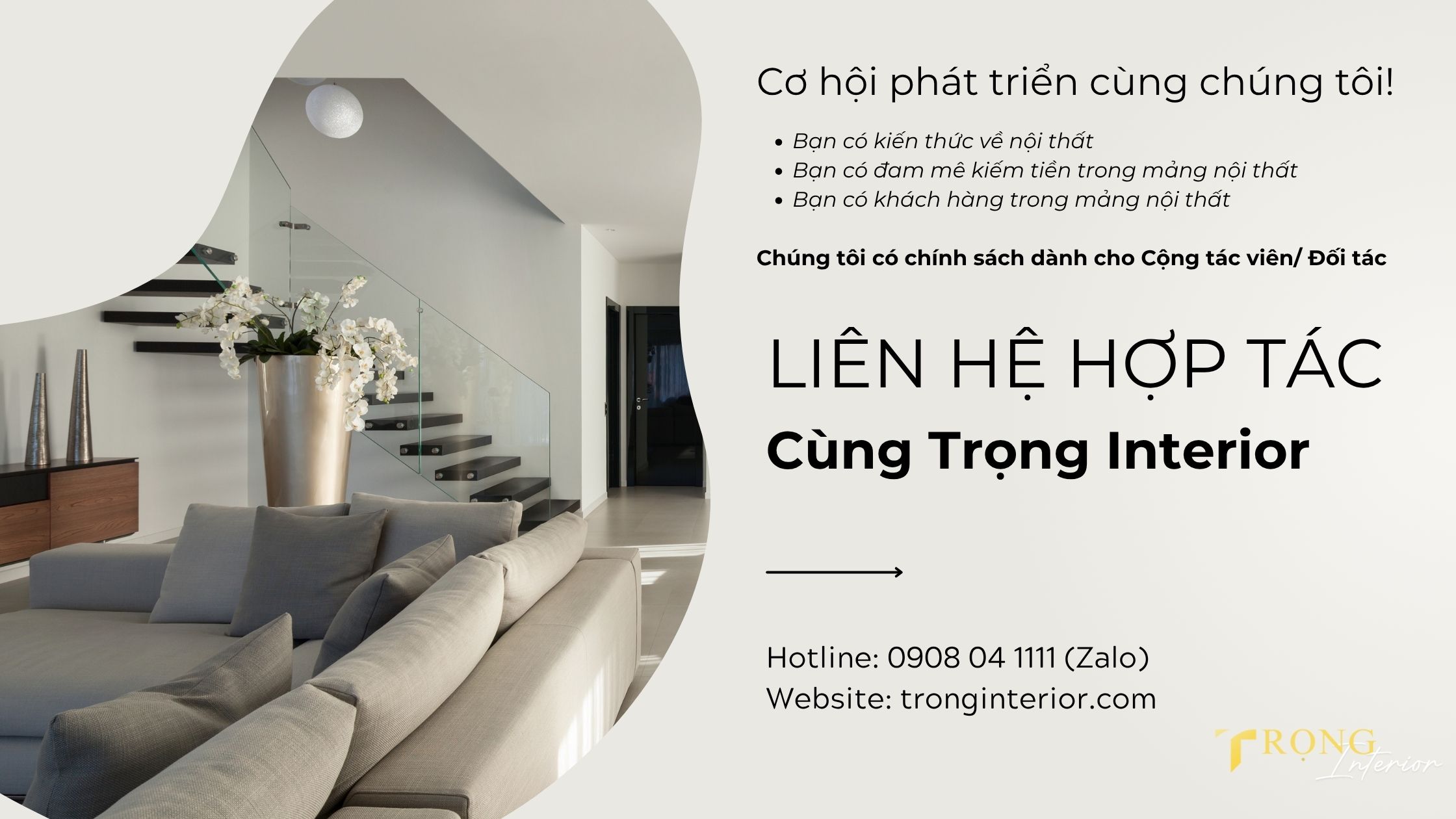 hợp tác cùng Trọng Interior