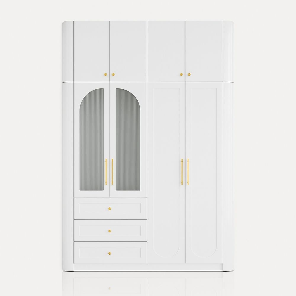 11 Tủ quần áo Ivory Frost Arch Wardrobe màu trắng