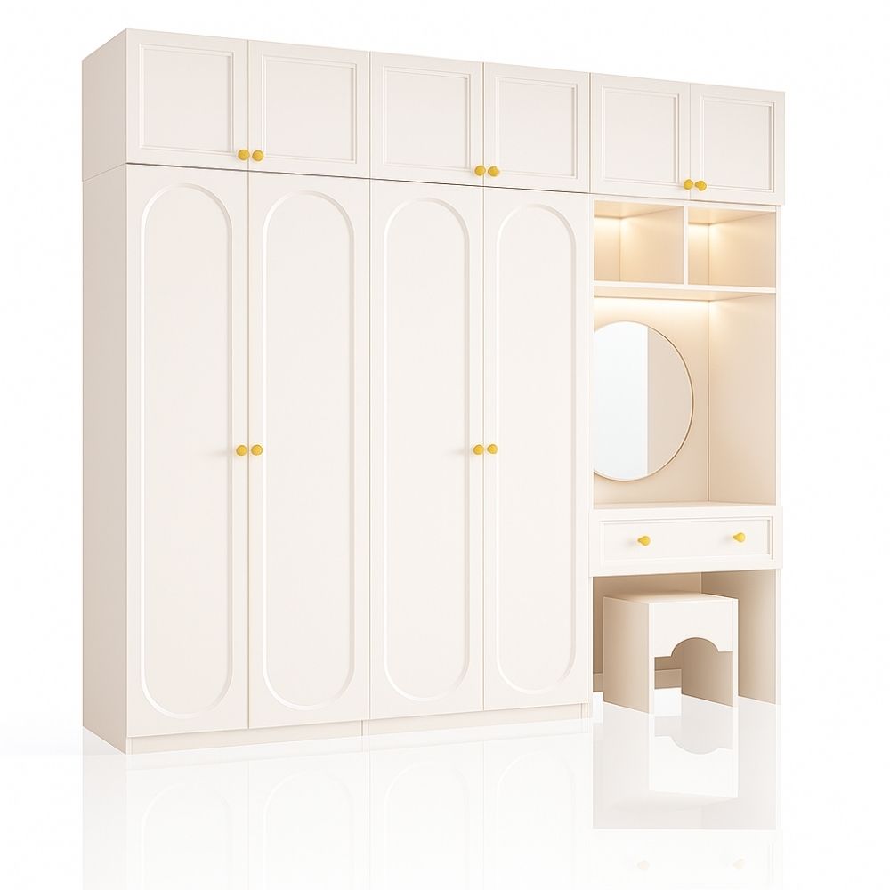 21 Tủ quần áo Classic Vanity Wardrobe tích hợp bàn trang điểm