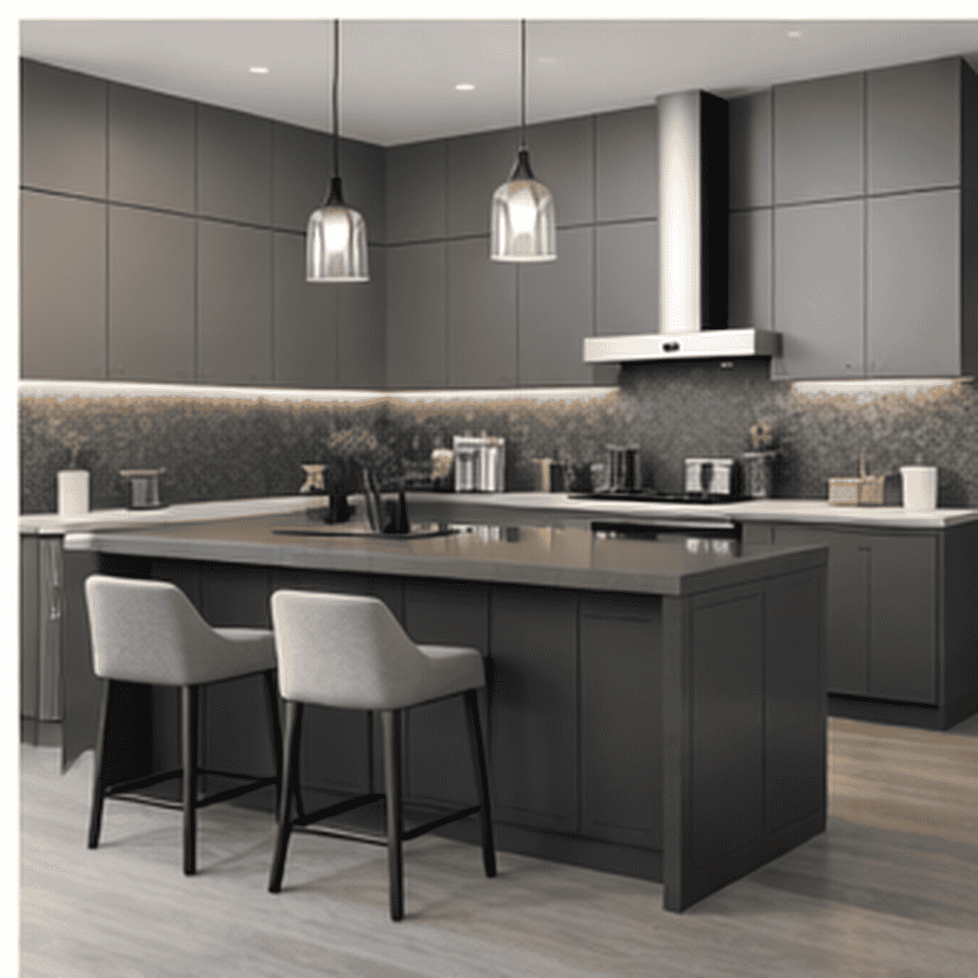 8 Tủ Bếp Chữ L Hiện Đại Kết Hợp Lò Nướng | Trọng Interior