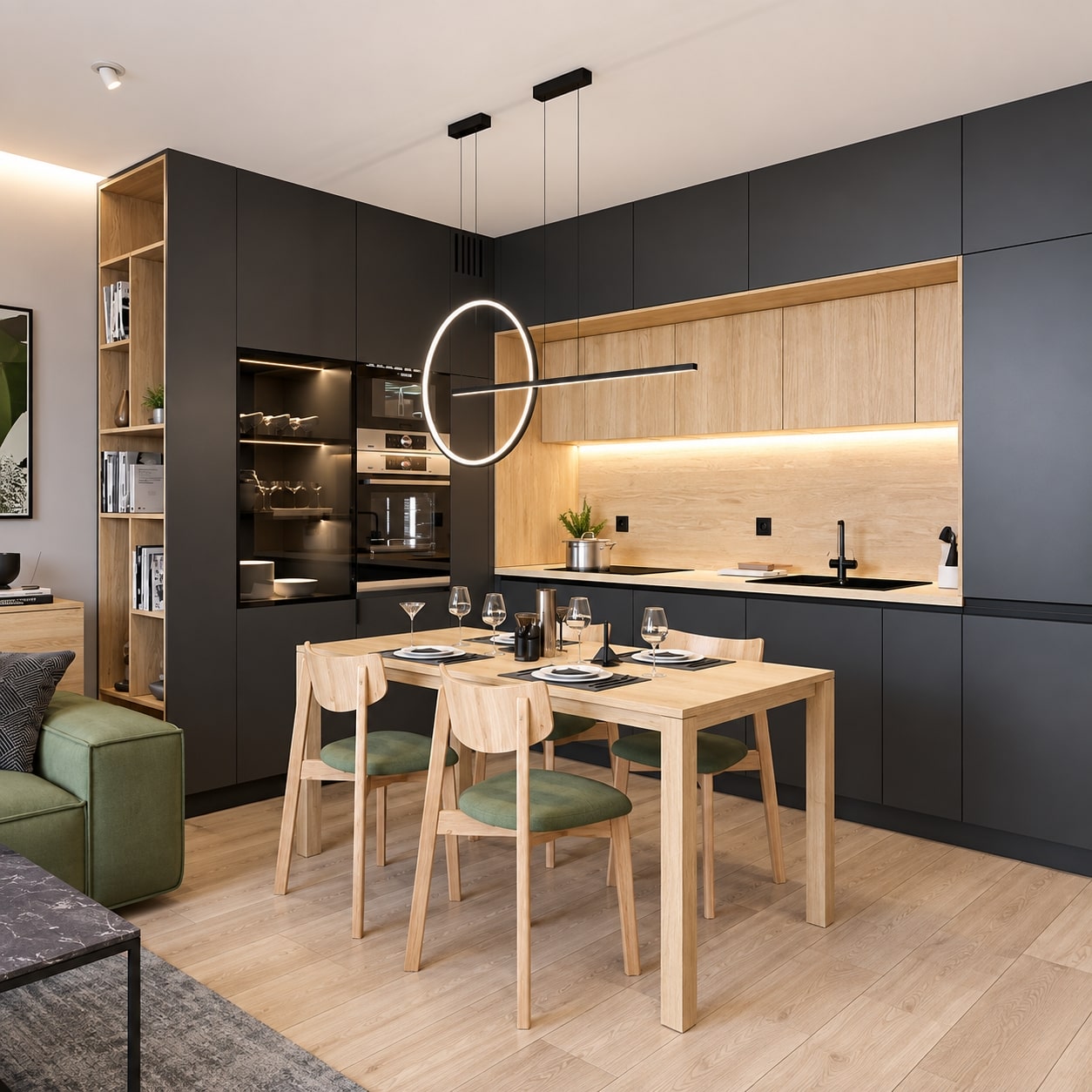 bao gia thi cong tu bep hien dai toi gian hcm trong interior