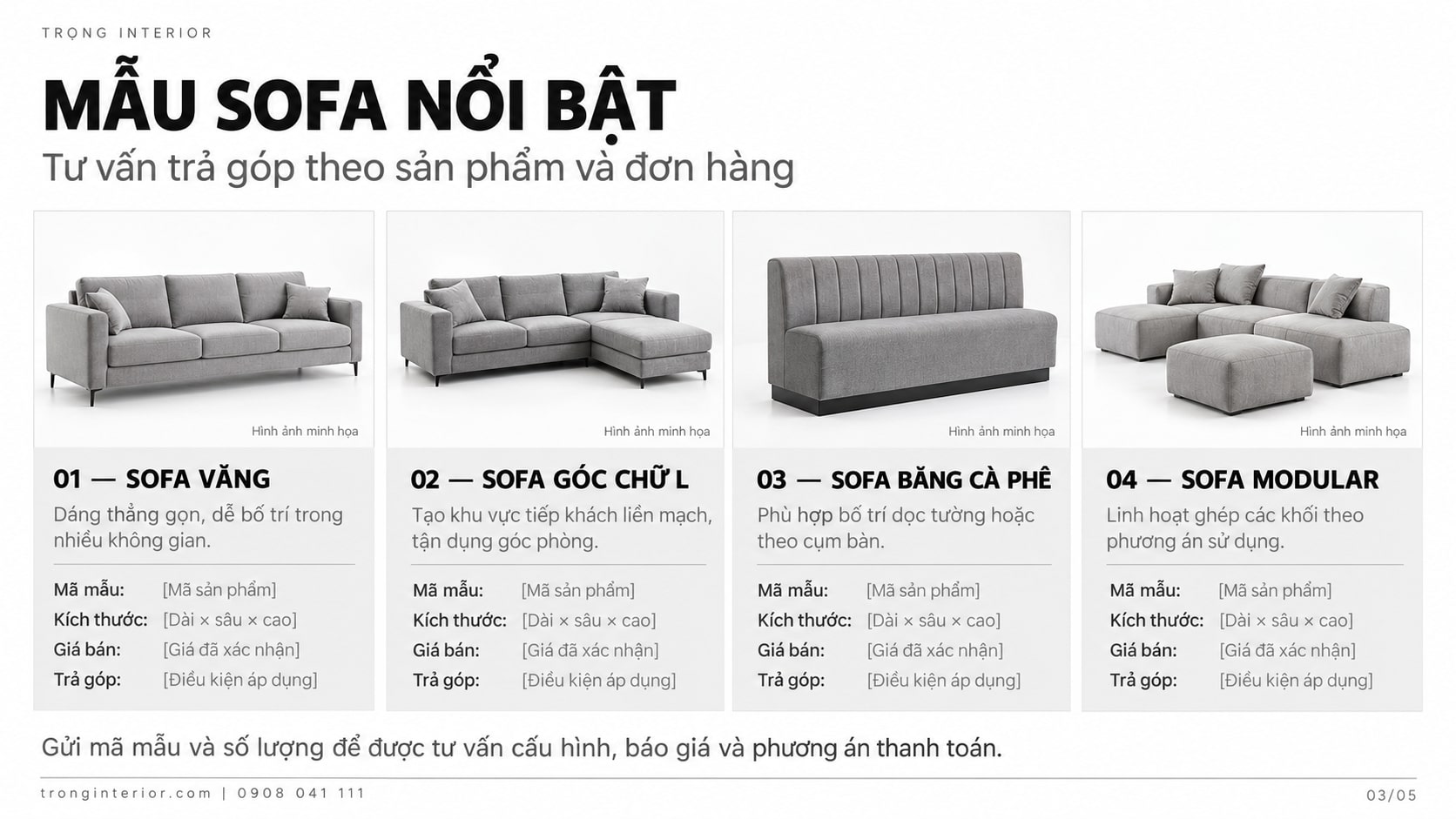 Mua Sofa Trả Góp Tại Trọng Interior: Mẫu Đẹp, Tư Vấn Chi Tiết 10 Bốn mẫu sofa nổi bật-3
