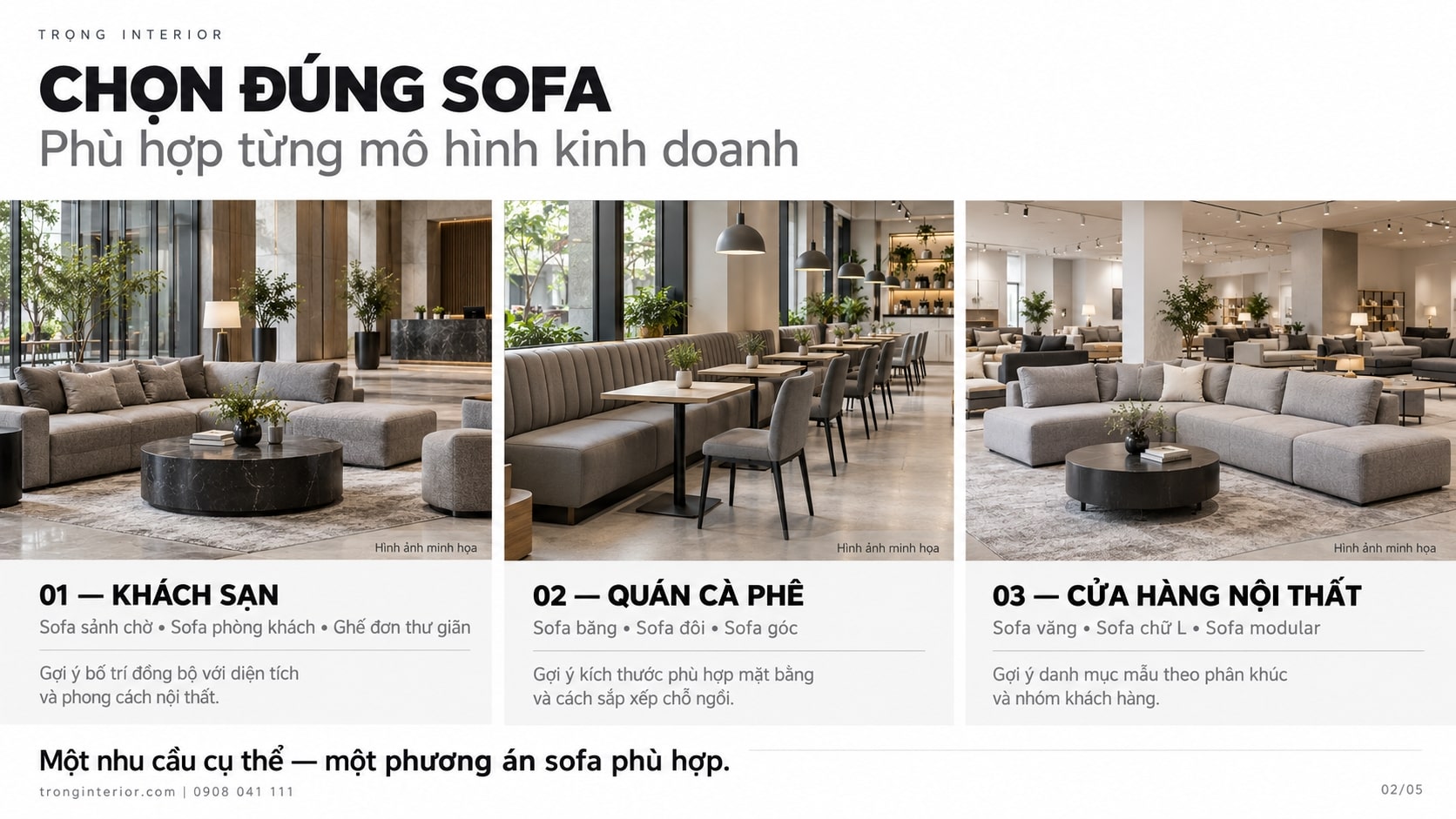 Chọn đúng sofa cho từng mô hình-2