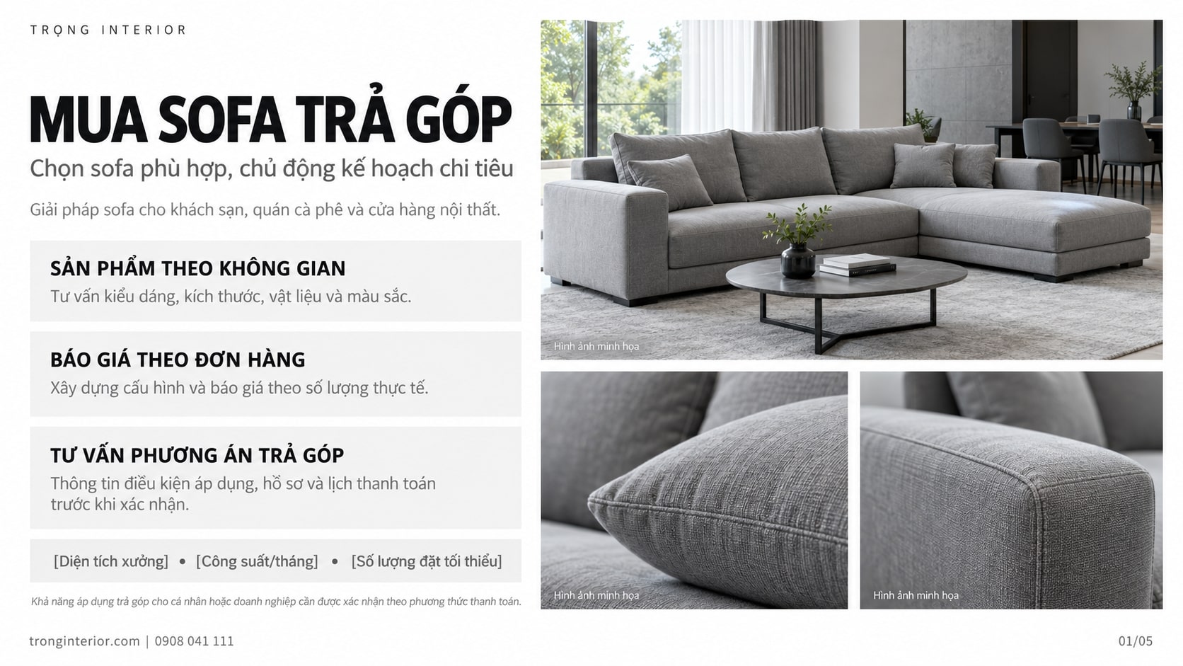 Sofa hiện đại, giải pháp trả góp-1
